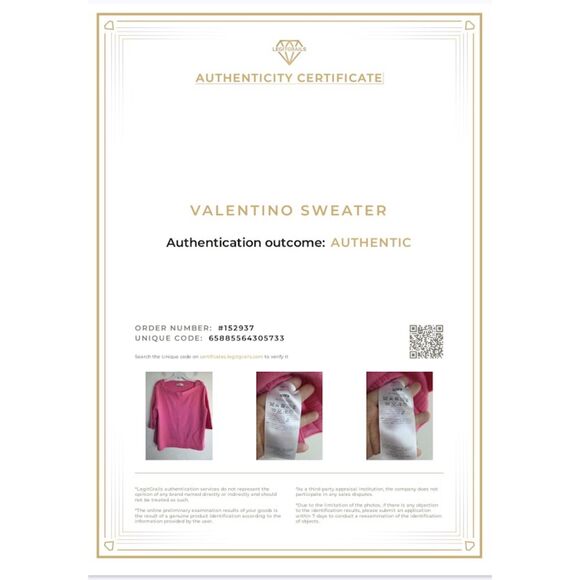 Valentino Women Pink 100% Cashmere Made in Italy Square Neck Sweater size Medium - Picture 4 of 12